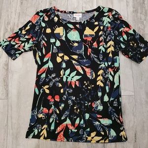 M Lularoe Gigi, black w/ florals